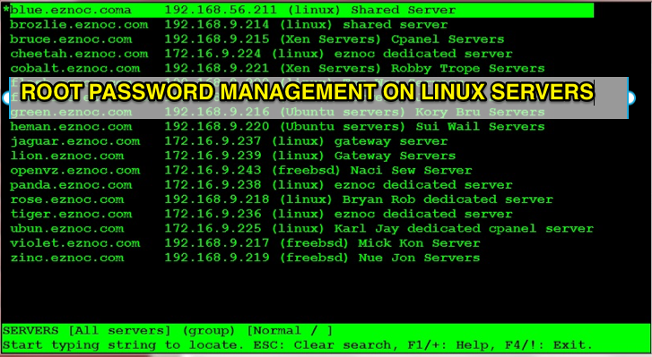 Automatic root password management Automatic root password management