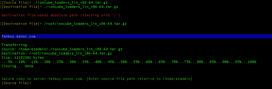 ezsh backend shell